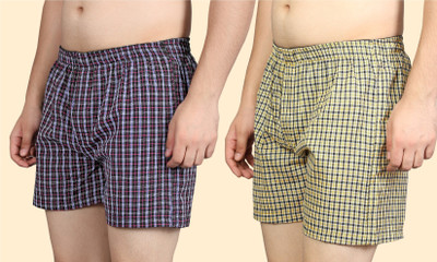 ZOBOY Checkered Men Boxer