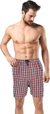 otizem Checkered Men Boxer