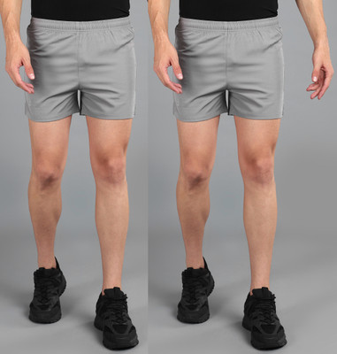 Moda Rapido Solid Men Silver Running Shorts