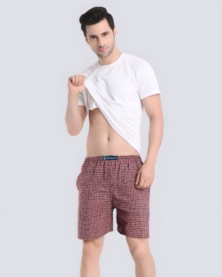 otizem Checkered Men, Boys Boxer