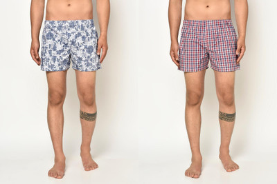 Atiano Printed, Checkered Men Boxer