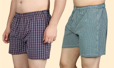 ZOBOY Checkered Men Boxer