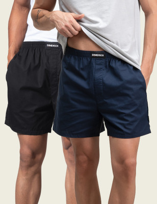 Damensch Cotton Side Pocket Solid Men Boxer