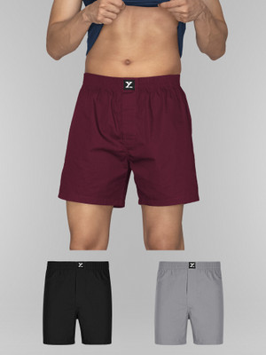 XYXX Solid Men Multicolor Regular Shorts