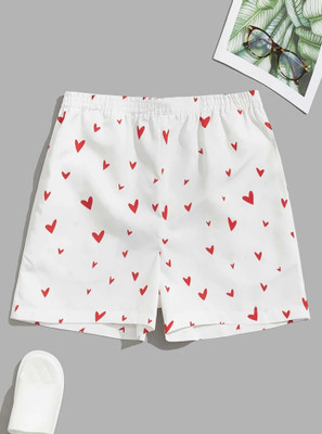 BALHARIS Printed Men White Beach Shorts