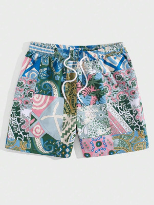 BALHARIS Color Block Men Multicolor Beach Shorts
