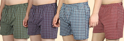 ZOBOY Checkered Men Boxer