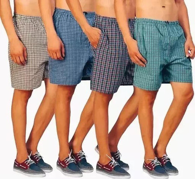 deepshoper Checkered Men Boxer