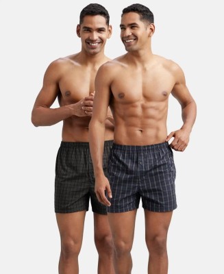 JOCKEY 8222 Super Combed Cotton with StayFresh Tech Checkered Men Boxer