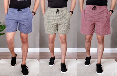 QITJAS Checkered Men Boxer