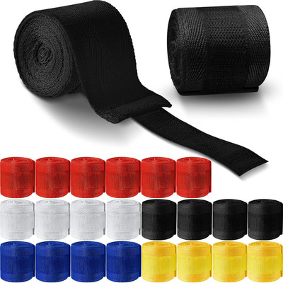 vyzoe (1 pair) Stretchable cotton Boxing Hand Wraps Black Boxing Hand Wrap(Black, 274 cm)