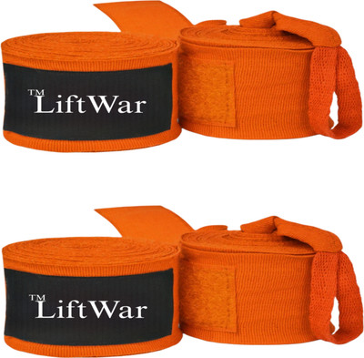 LiftWar Boxing hand wraps combo 2 pair orange Boxing Hand Wrap(120 inch)