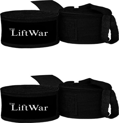 LiftWar Boxing hand wraps combo 2 pair black Boxing Hand Wrap(120 inch)