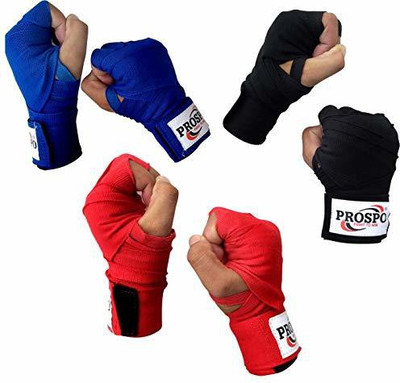 PROSPO Boxing Mexican Stretch (4.5 Meter) /Handwraps/Spandex Bands/180 Combo(Pack of 3) Boxing Hand Wrap(20 cm)