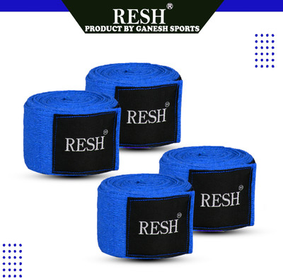 RESH (Blue) Pack of 2 pair Indian Professional Boxing Hand Wrap(120 inch)