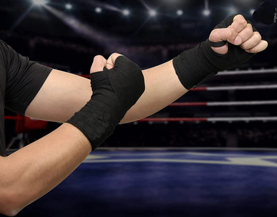 LIVOX Hand Wraps for Exercise Weight Lifting/Boxing Hand Wrap Bandages Black Boxing Hand Wrap(Black, 110 cm)