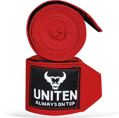 UNITEN Hand Wraps Red Boxing Hand Wrap(Red, 4.5 mm)