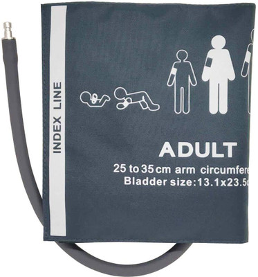 Medroof Reusable NIBP Adult Cuff with Single Tube Size 25-35cm Bp Monitor Cuff
