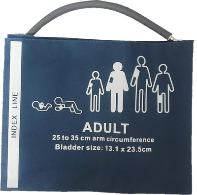 TREND UNITY Reusable NIBP Adult Arm Cuff with Single Tube Size 25-35 cm Bp Monitor Cuff Bp Monitor Cuff
