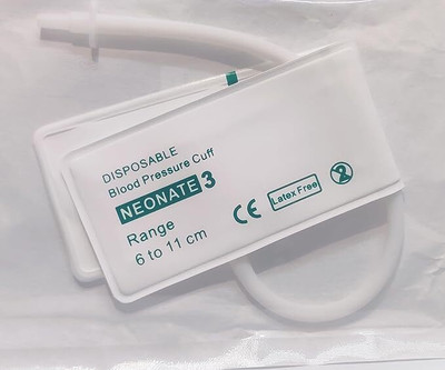 Alexera Disposable Nibp Cuff Neonatal Single Tube Size 3 White (06 TO 11CM) Bp Monitor Cuff