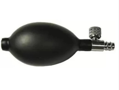 Dr. Viksons BP Bulb with valve (Black) For Manual BP [ Diamond bp, LED, LCD and Dial ] Bp Monitor Cuff