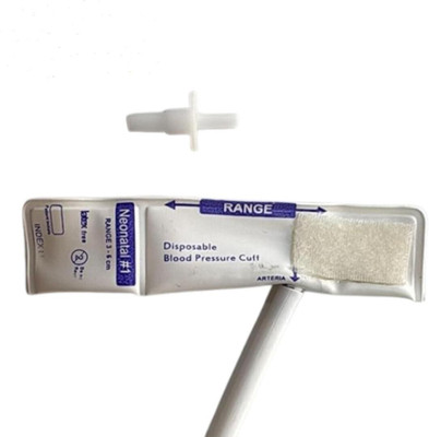 vsuremed Disposable BP Cuff Neonatal Single Tube with double connector size(3-6) Bp Monitor Cuff