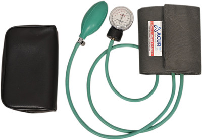 Acure Aneriod Sphygmomanometer Manual With Cuff & Brass Bp Monitor(Green)