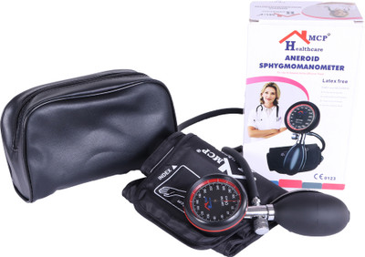 Dr care Palm Type Aneroid BP Monitor Sphygmomanometer with Latex-Free Cuff Professional Professional Manual BP Monitor for Accurate Readings (Black) Bp Monitor(Black)