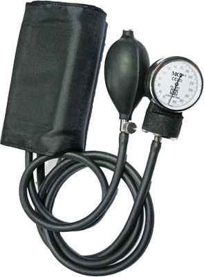 MCP Healthcare MCP001 Aneroid Sphygmomanometer With Latex Bladder, Latex Bulb & Adult Size Cuff Bp Monitor(Black)