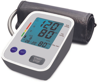 TRUSTCHECK Digital Blood Pressure with USB Charge Port With Universal Cuff,Talking feature Uppar Arm BPM 2.0 Bp Monitor(White, Grey)