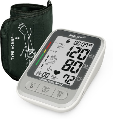 Medtech BP12 Portable Automatic Digital Blood Pressure Monitor Machine with USB Port BP12 Bp Monitor(White)
