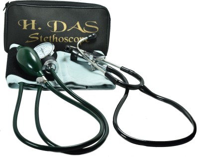 Dishan Blood pressure monitor- Doctor D- with Stethoscope from H. Das H Das Stethoscope With Doctor D BP Moniter Black. Bp Monitor(Black)