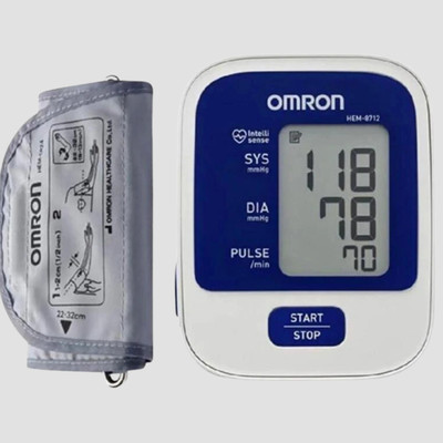 OMRON HEM__8712 HEM 8712 IntelliSense Technology | One-Touch Operation | Large Display Bp Monitor(White)