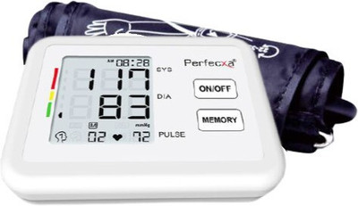 Perfecxa 270 Upper Arm Digital Bp Monitor | Automatic Upper Arm Machine & Accurate Adjustable BP Cuff Kit - Largest Display | 2 Year Warranty Bp Monitor(White)