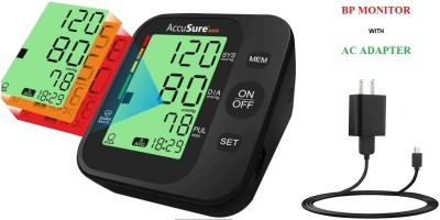 AccuSure AS 05 Fully Automatic Digital Blood Pressure Monitor with USB Compatibility Bp Monitor(Black)