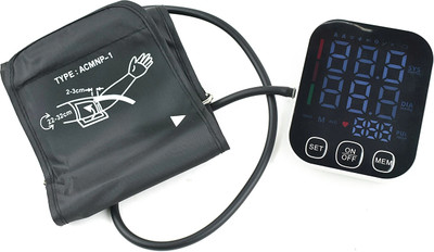 Dishan Upper Arm Oscilometric Digital Blood Pressure Monitor /Heart Rate Machine & Pulse Checking meter Accurate Home Monitoring Bp Monitor(Black)