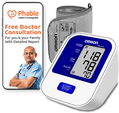 OMRON Combo of HEM-8712 + Free Phable Doctor Consultation Bp Monitor(White)