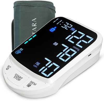 AGEasy Automatic Digital Blood Pressure Machine USB Type C / Battery powered Bp Monitor(White)