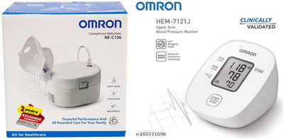 OMRON hem 7121j and nec106 Bp Monitor(White)