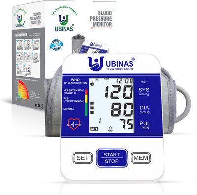 Ubinas DBP-01 Fully Automatic Digital Blood Pressure Checking Machine Blood Pressure Bp Monitor(White & Blue)
