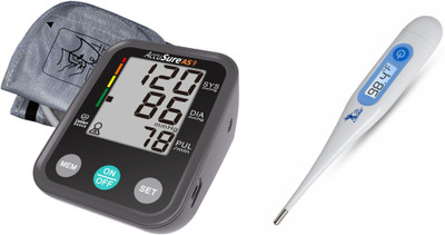 AccuSure Digital Thermometer for Adults & Child Comes with AS02 fully Automatic Bp Monitor(Multicolor)