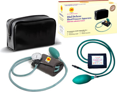 3S Dial Super Deluxe 3SDL300 Aneroid Sphygmomanometer and Diamond Pediatric Bp Cuff Bp Monitor(Green)