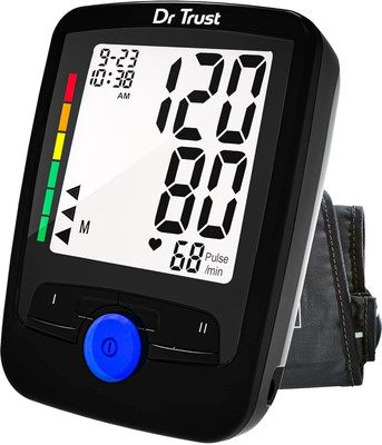 Dr Trust USA Fully Automatic Icheck Max 120 Digital Blood Pressure Machine MDD Technology 120 Bp Monitor(Black)