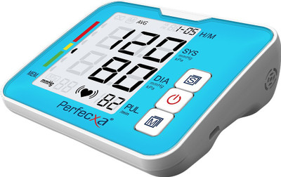 Perfecxa Talking Automatic Digital Blood Pressure Monitor with Widescreen WHO Function Bp Monitor(Blue)