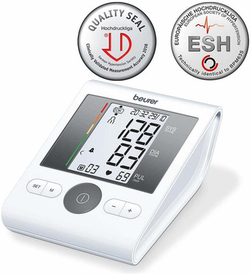 Beurer Blood Pressure BM28 AUTOMATIC UPPER ARM WITH FREE ADAPTER & 3 YEARS WARRANTY Bp Monitor(White)