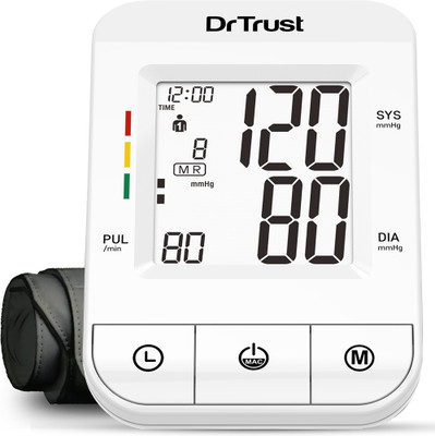 Dr. Trust (USA) Fully Automatic i-Check Digital Blood Pressure Checking Machine with MDI Technology Bp Monitor(White)