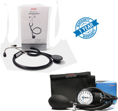 Hicks Pressure Guard Sphygmomanometer with free stethoscope Bp Monitor(Black)