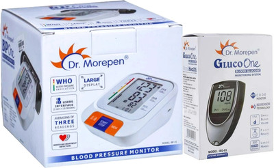 Dr. Morepen BP-15 Glucometer combo pack BP-15, Glucometer BG03 WITH 100 LENSET Bp Monitor(White)