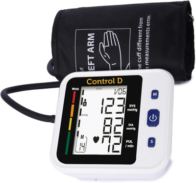 Control D Prime USB Port BP Monitor BP Machine Blood Pressure Monitor Machine Automatic Digital Electronic Blood Pressure Monitor Bp Monitor(White, Black)