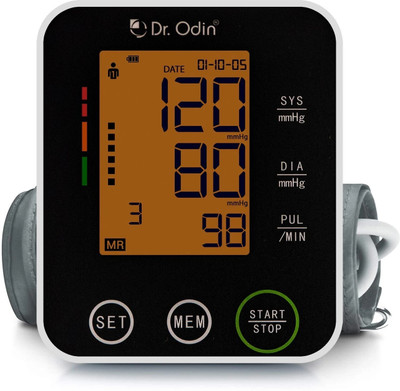 Dr. Odin BSX516 Automatic Digital BP Machine with USB Power Source|Support 2 Users| Bp Monitor(Black)